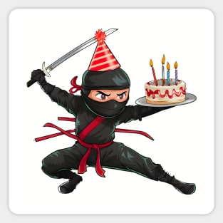 Ninja style Birthday Celebration Sticker